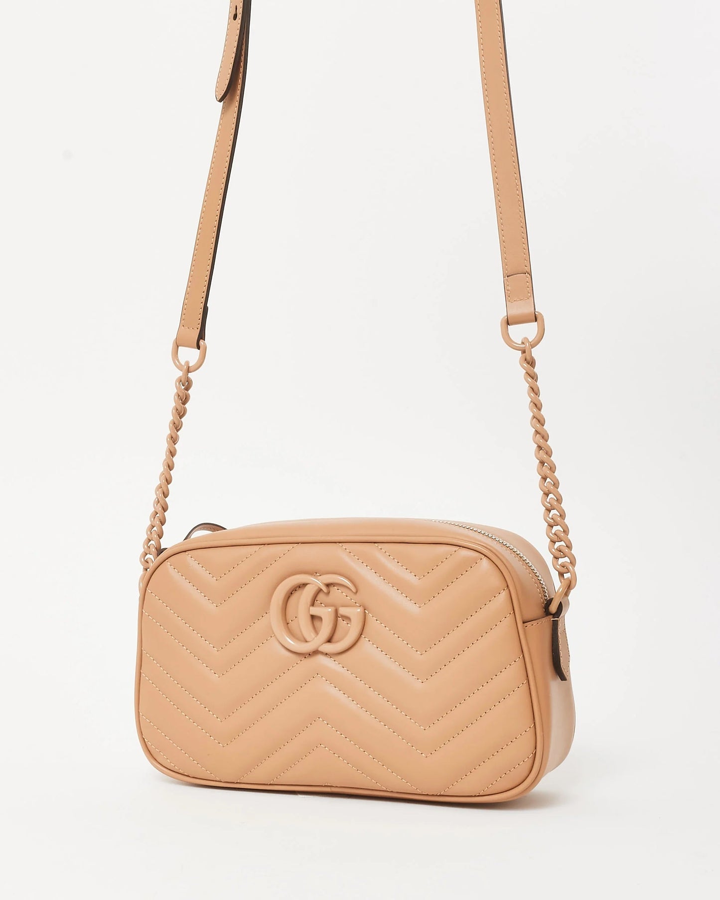 GUCCI GG MARMONT SMALL MONOCHROME CHAIN BAG