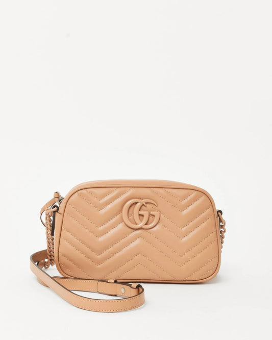 GUCCI GG MARMONT SMALL MONOCHROME CHAIN BAG