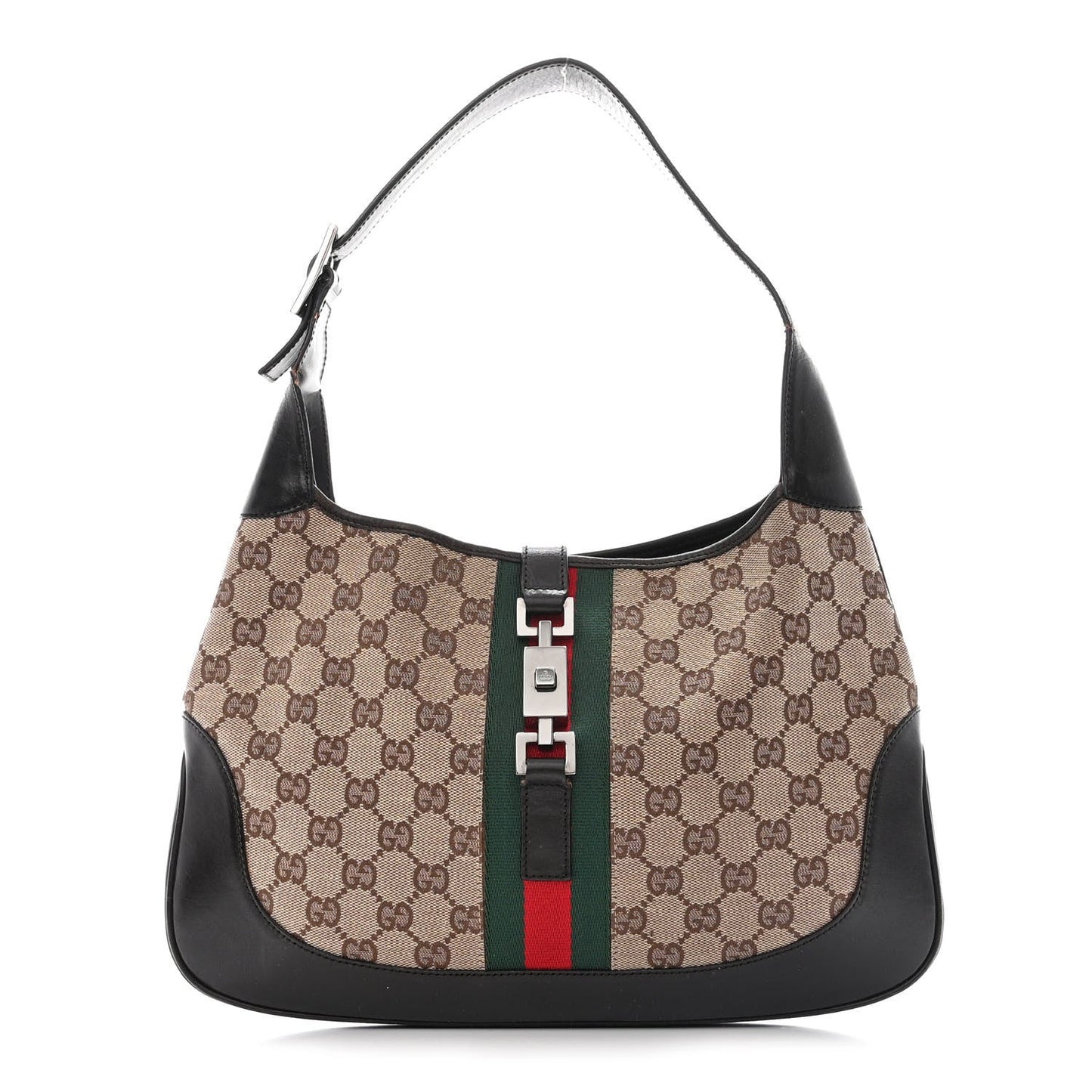 GUCCI GG MONOGRAM WEB JACKIE O HOBO BAG