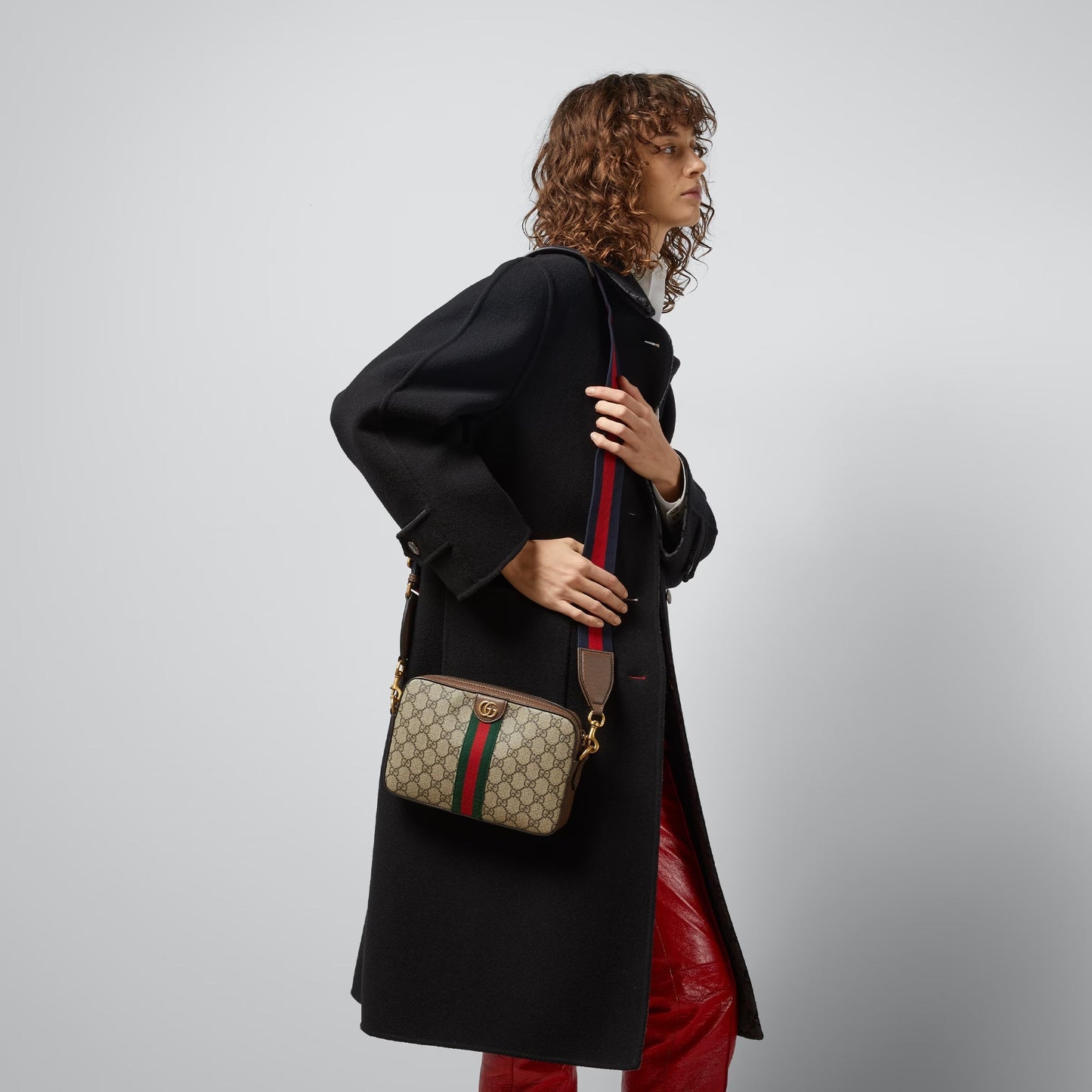 GUCCI GG OPHIDIA CROSSBODY CLUTCH BAG
