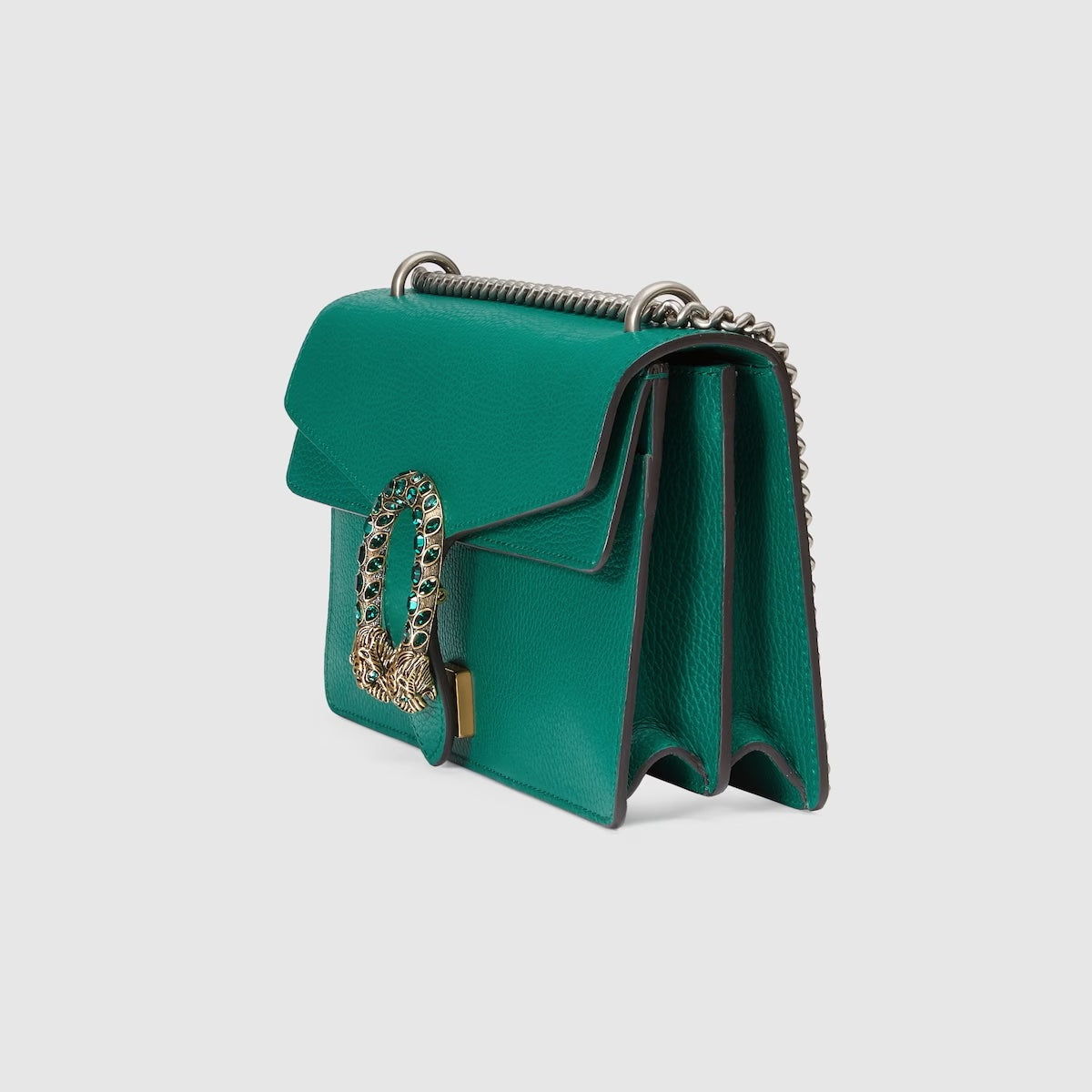 GUCCI DIONYSUS PEBBLED LEATHER SMALL SHOULDER BAG