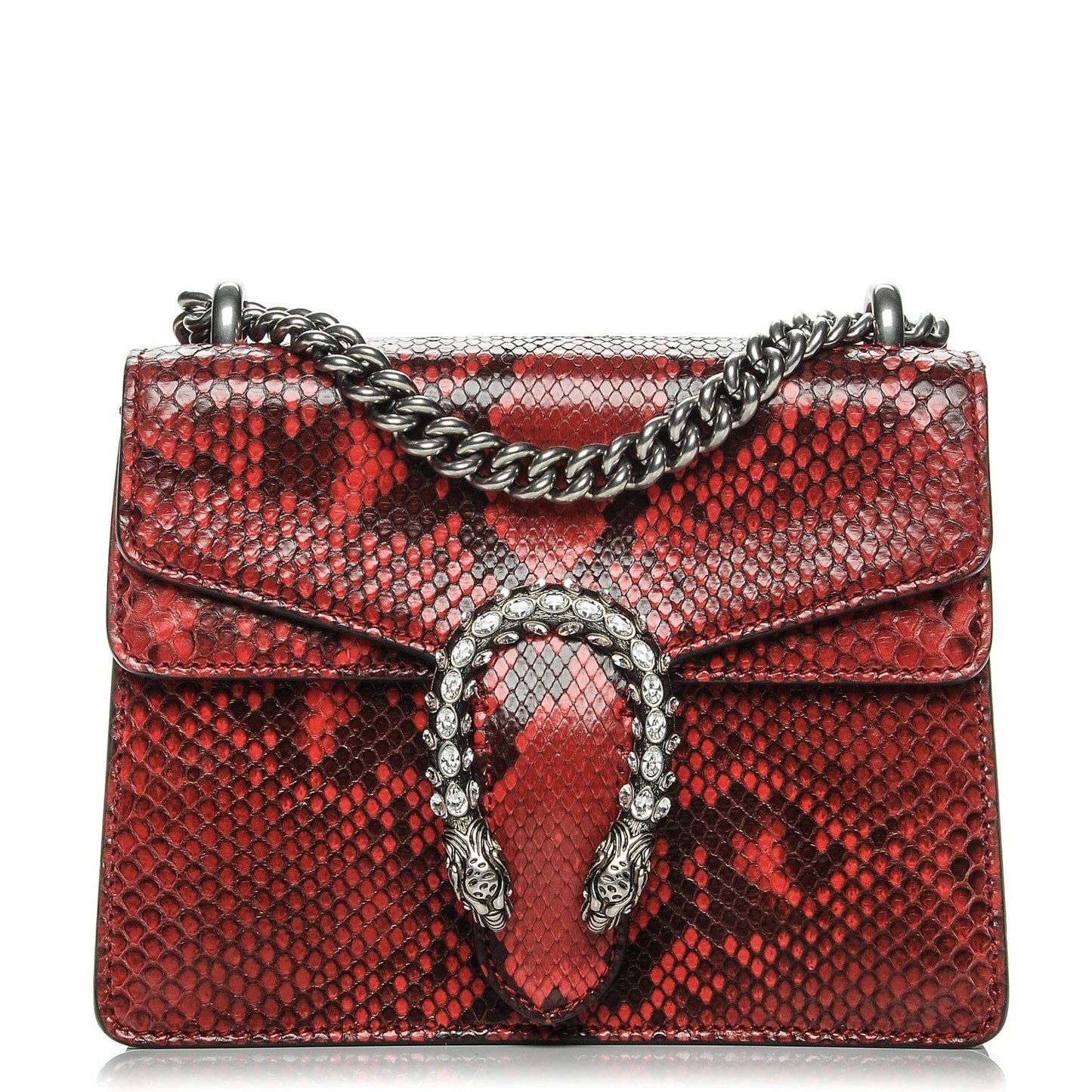 GUCCI PYTHON LEATHER MINI DIONYSUS SHOULDER BAG