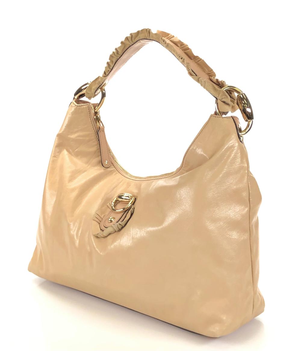 GUCCI SABRINA RUFFLE LEATHER HOBO BAG