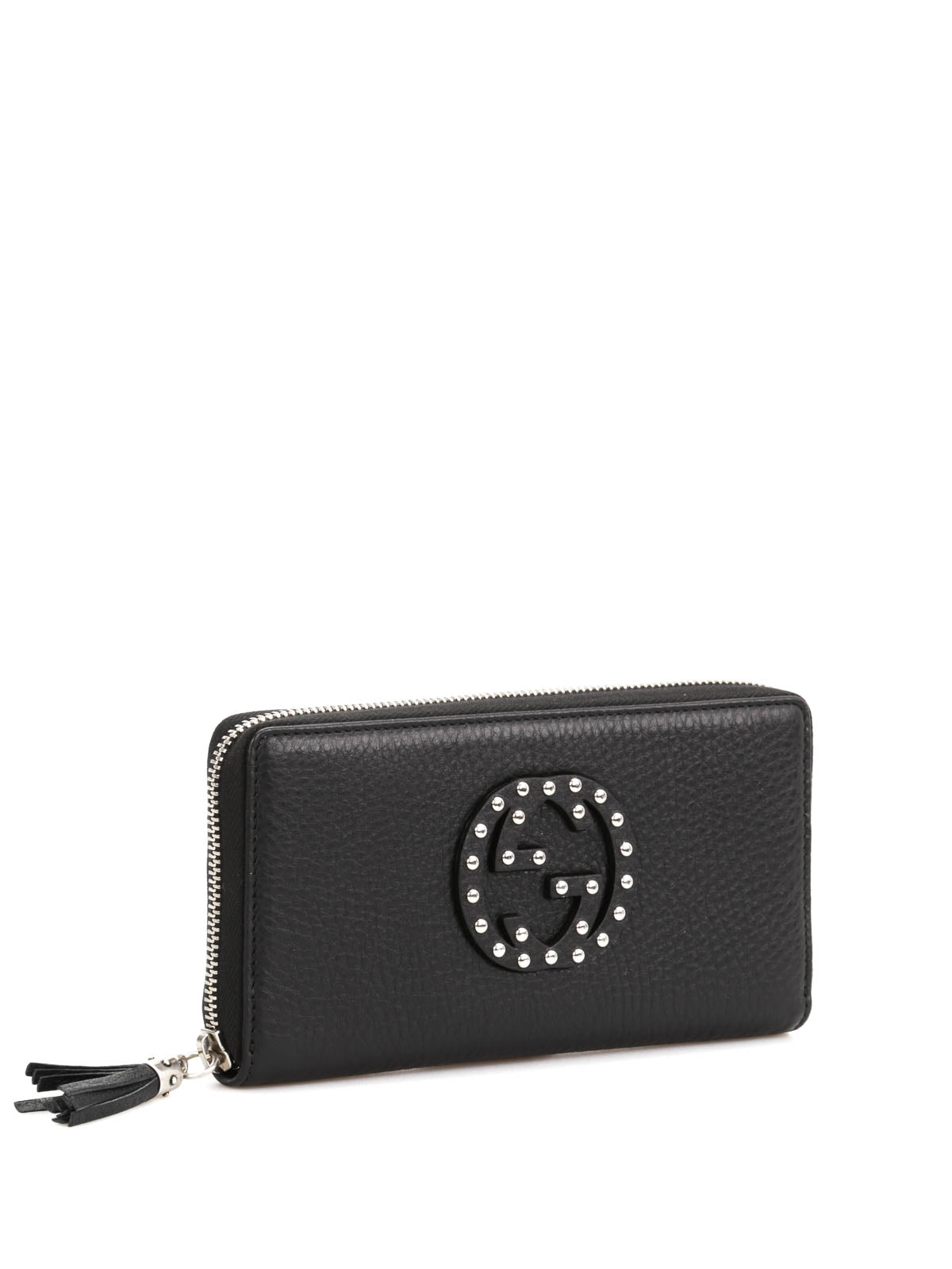 GUCCI SOHO STUDDED LEATHER WALLET