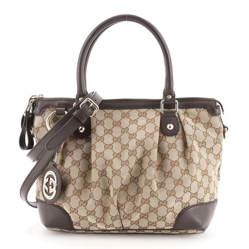 GUCCI SUKEY ORIGINAL GG TOP HANDLE BAG