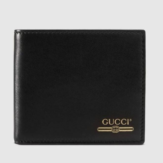 GUCCI VINTAGE LOGO BIFOLD LEATHER WALLET