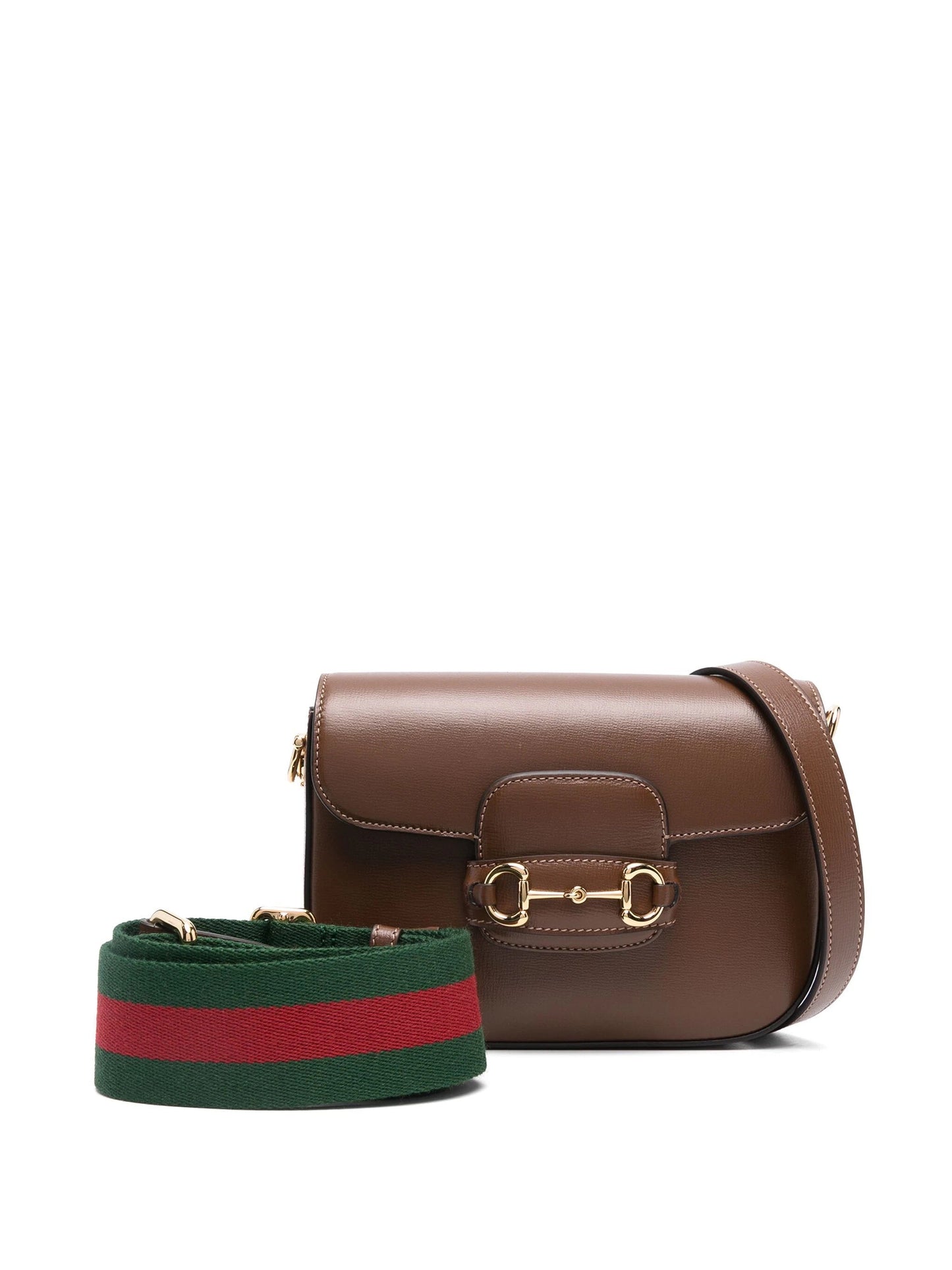 GUCCI CALFSKIN LEATHER HORSEBIT 1955 MINI CROSSBODY BAG