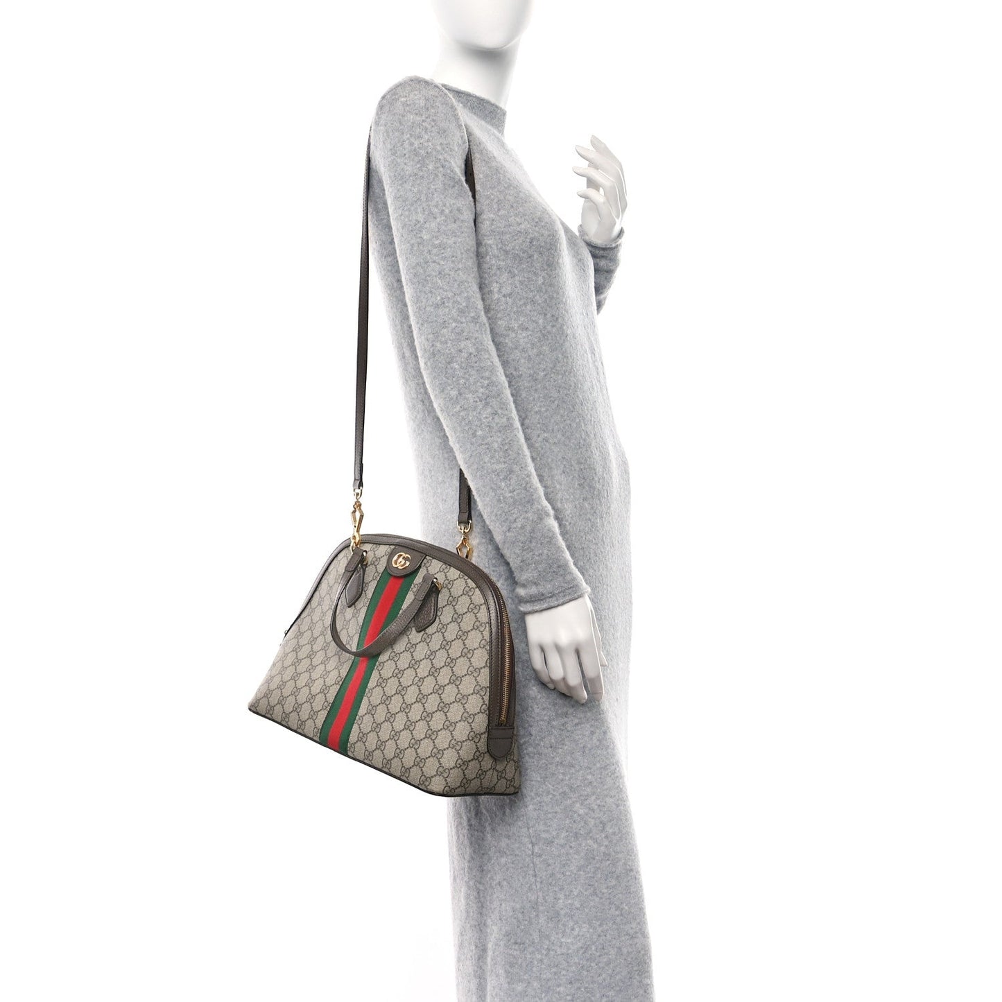 GUCCI GG SUPREME OPHIDIA MEDIUM BAG