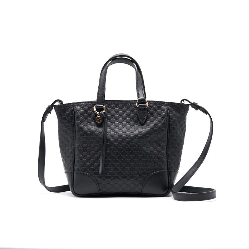 Gucci Black Leather Tote Bag