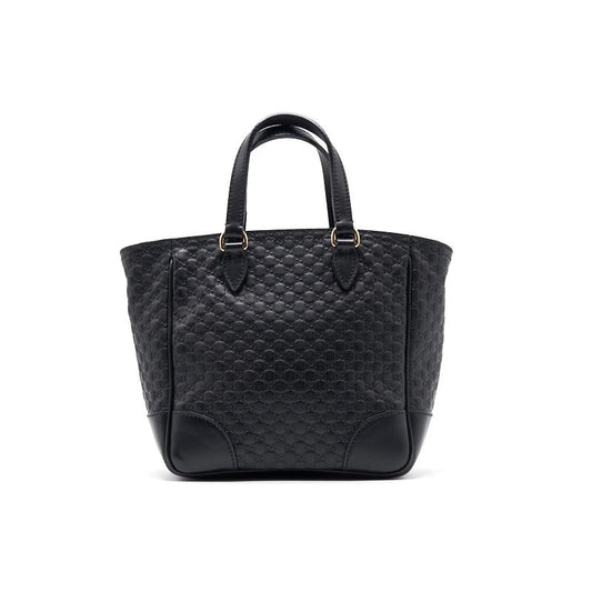 Gucci Black Leather Tote Bag