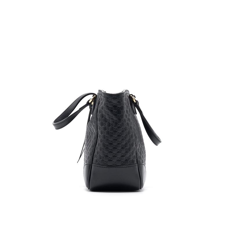 Gucci Black Leather Tote Bag