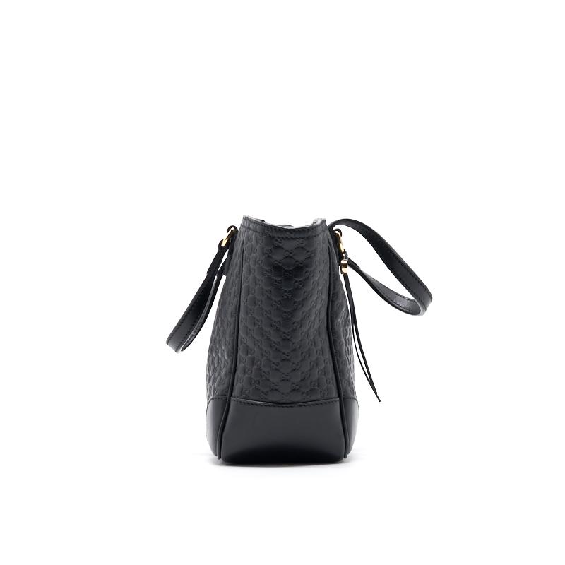 Gucci Black Leather Tote Bag