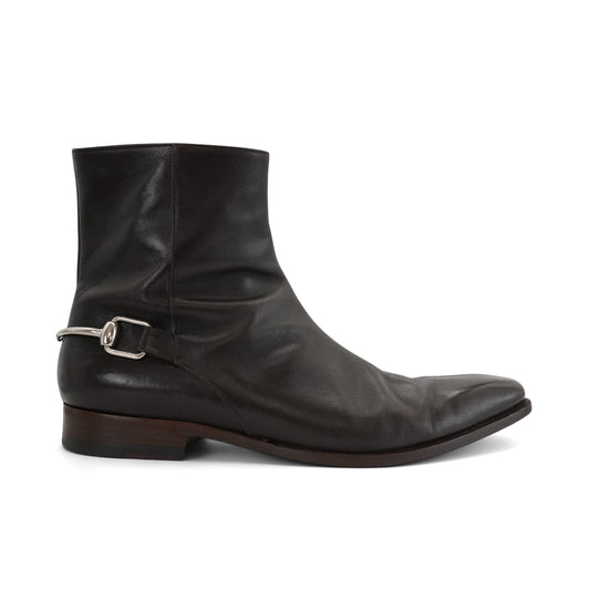 Gucci 'Horsebit' Boots - Men's 10.5