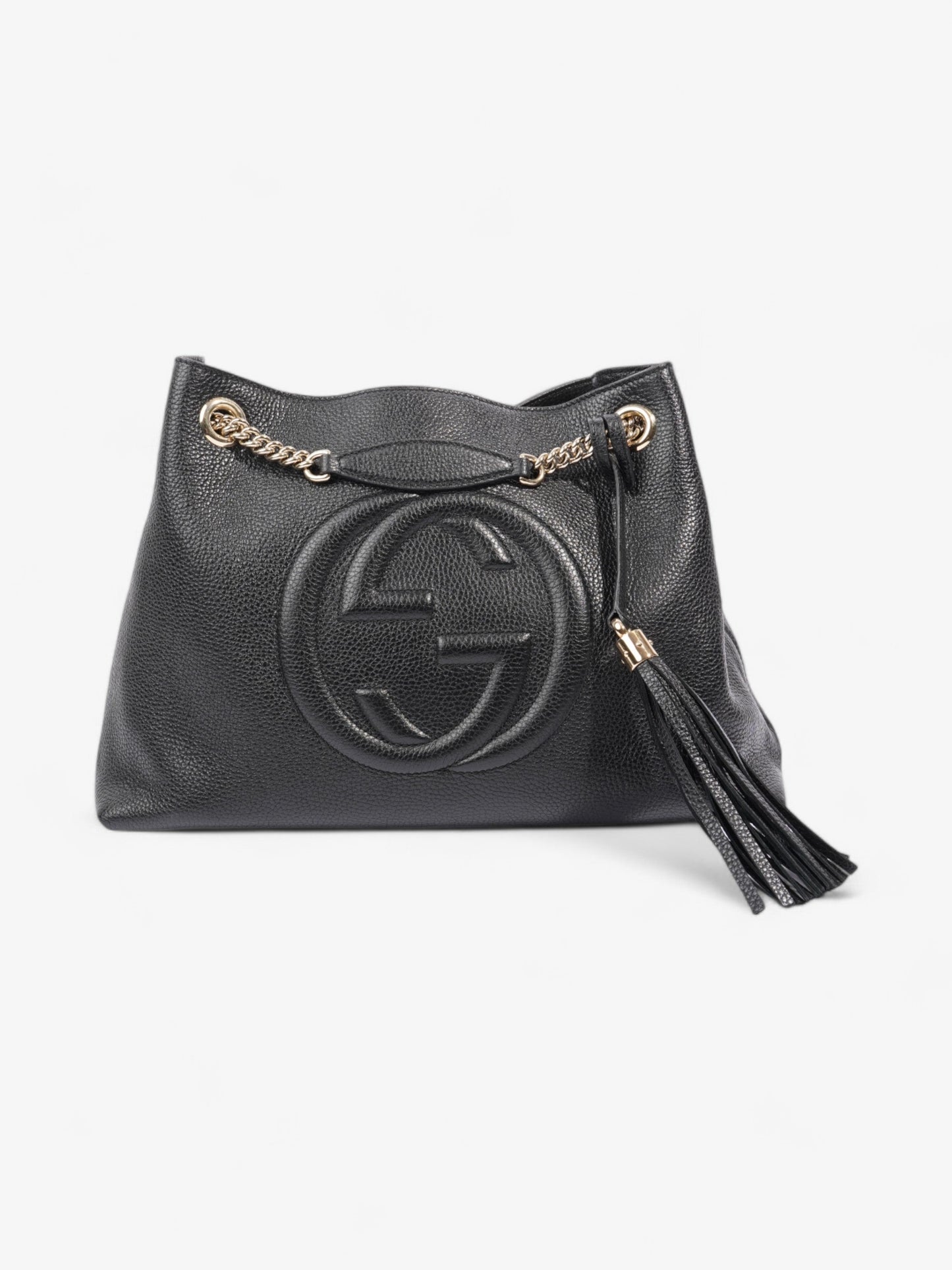 Gucci Soho Chain Tote Black Leather Medium