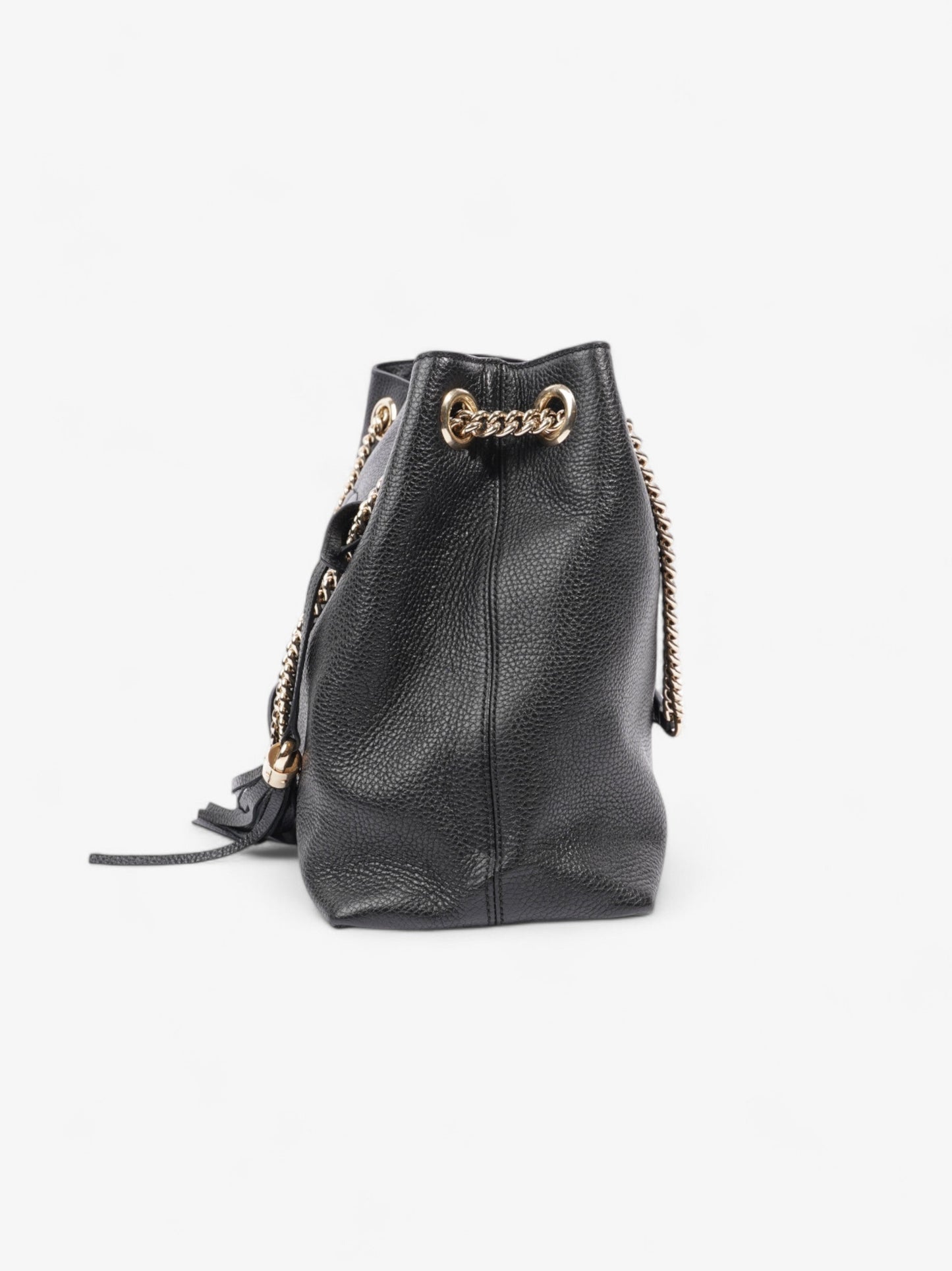 Gucci Soho Chain Tote Black Leather Medium