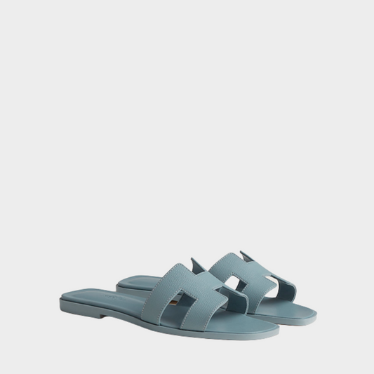 Gris Antarctique Oran Sandal - Designer Slides & Sandals for Women