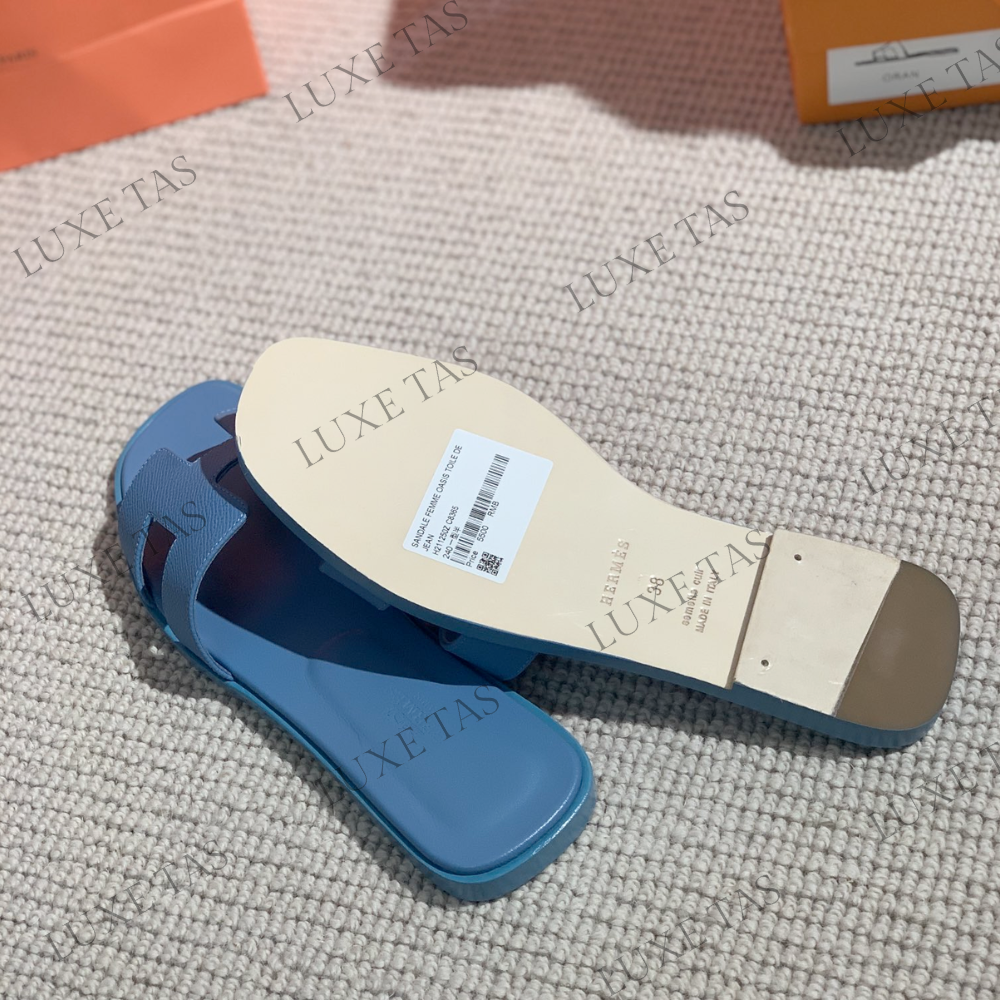 Gris Antarctique Oran Sandal - Designer Slides & Sandals for Women