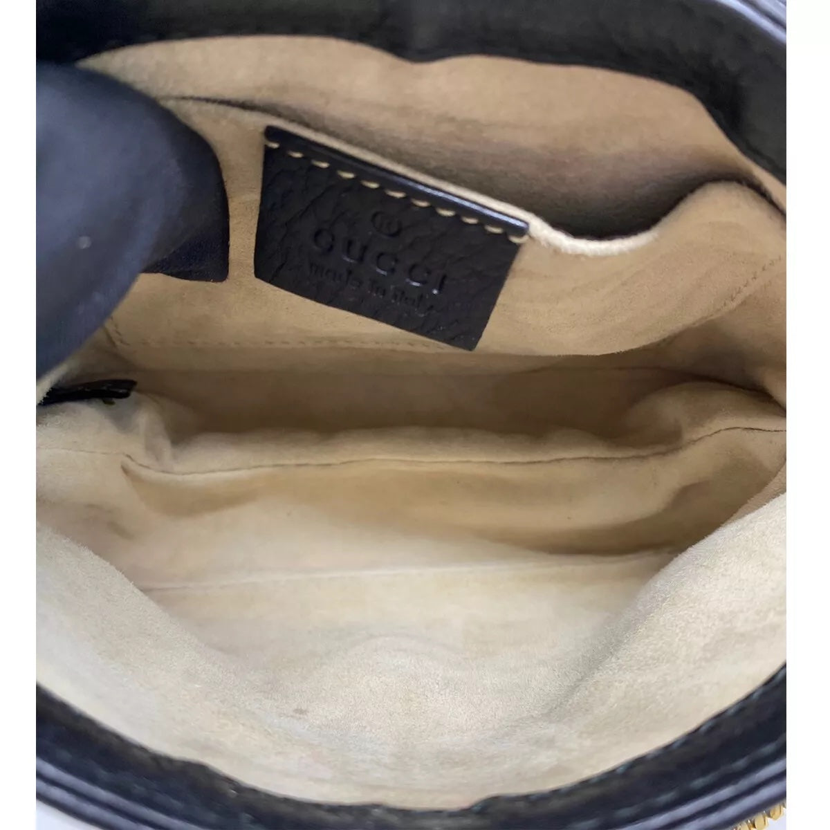 GUCCI 1973 SMALL LEATHER SHOULDER BAG