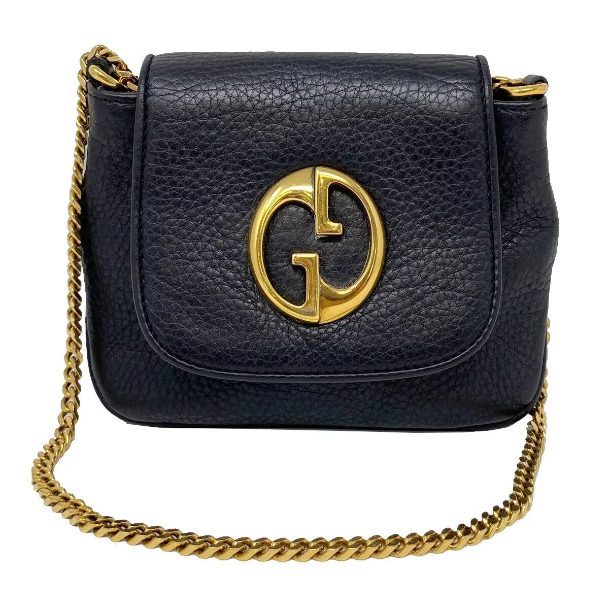 GUCCI 1973 SMALL LEATHER SHOULDER BAG