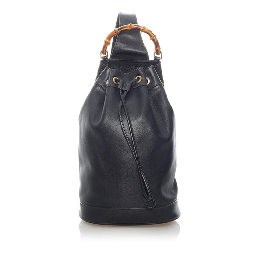 Gucci Bamboo Leather Backpack