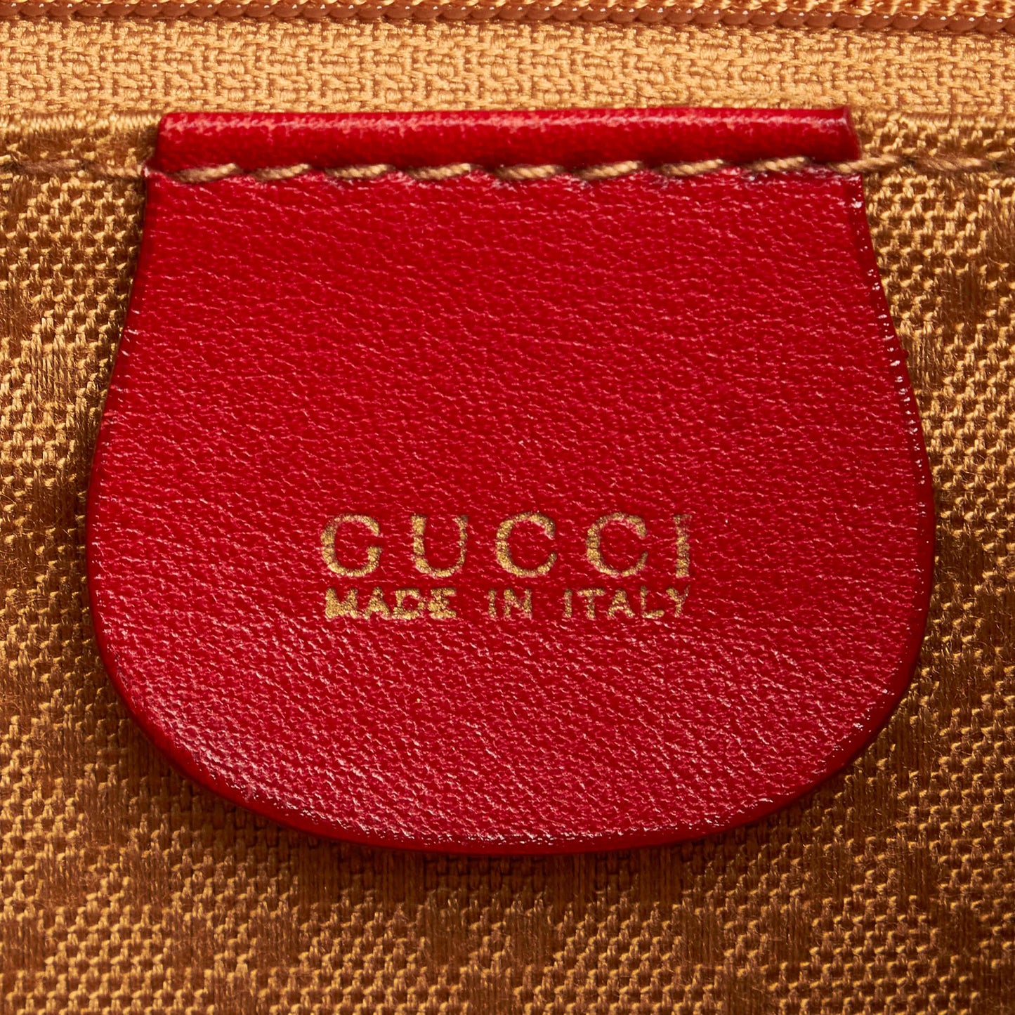 Gucci Bamboo Leather Drawstring Backpack