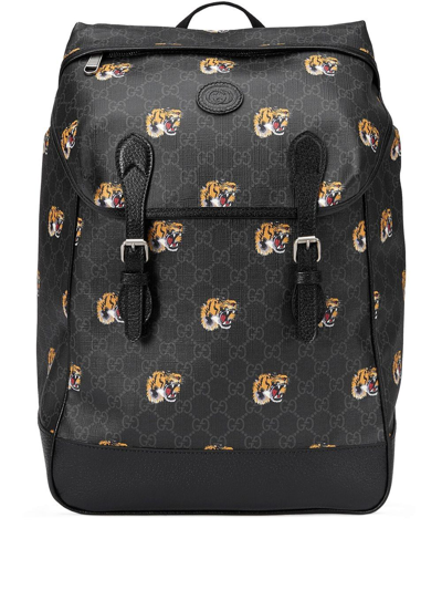 GUCCI GG TIGER PRINT MEDIUM BACKPACK