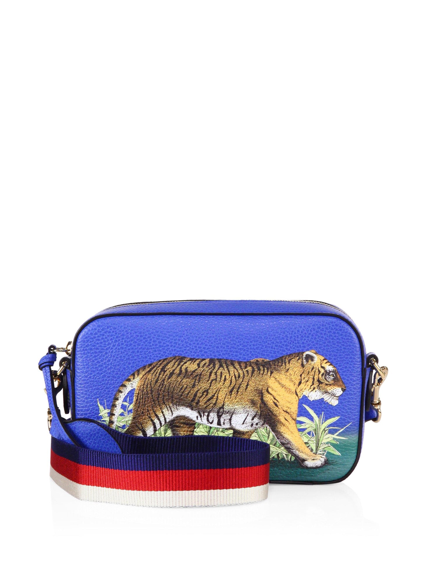 GUCCI SYLVIE BENGAL TIGER PRINT BAG