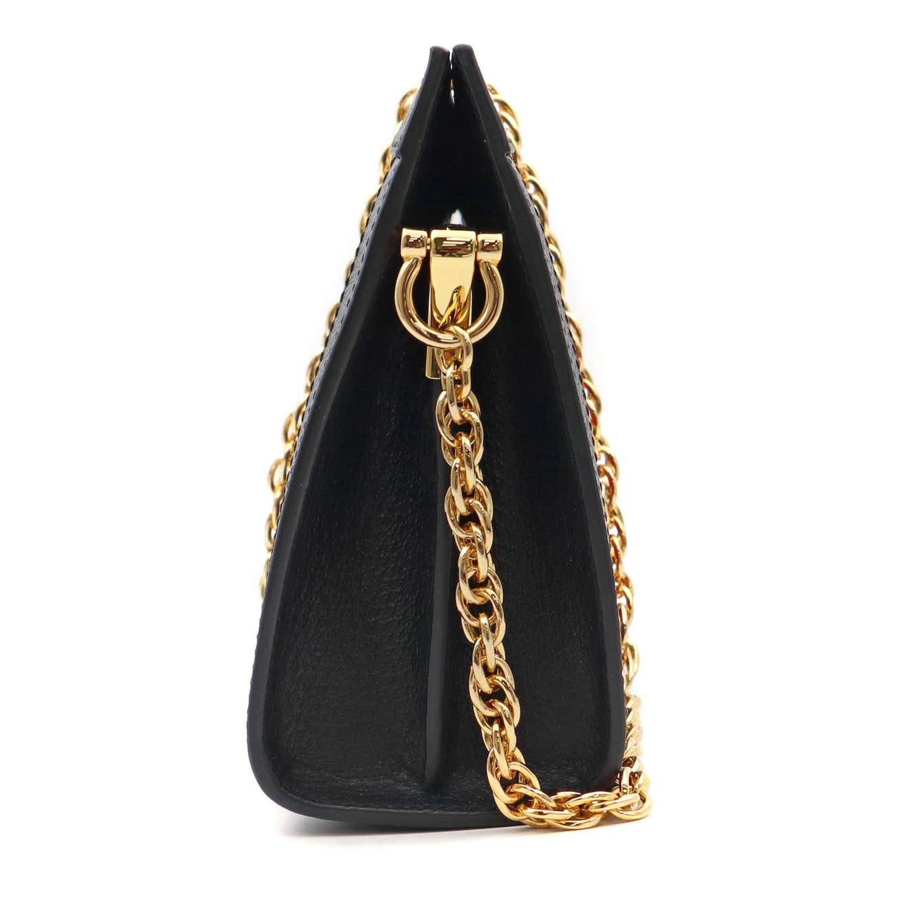 GUCCI Calfskin GG Web Ophidia Chain Shoulder Bag