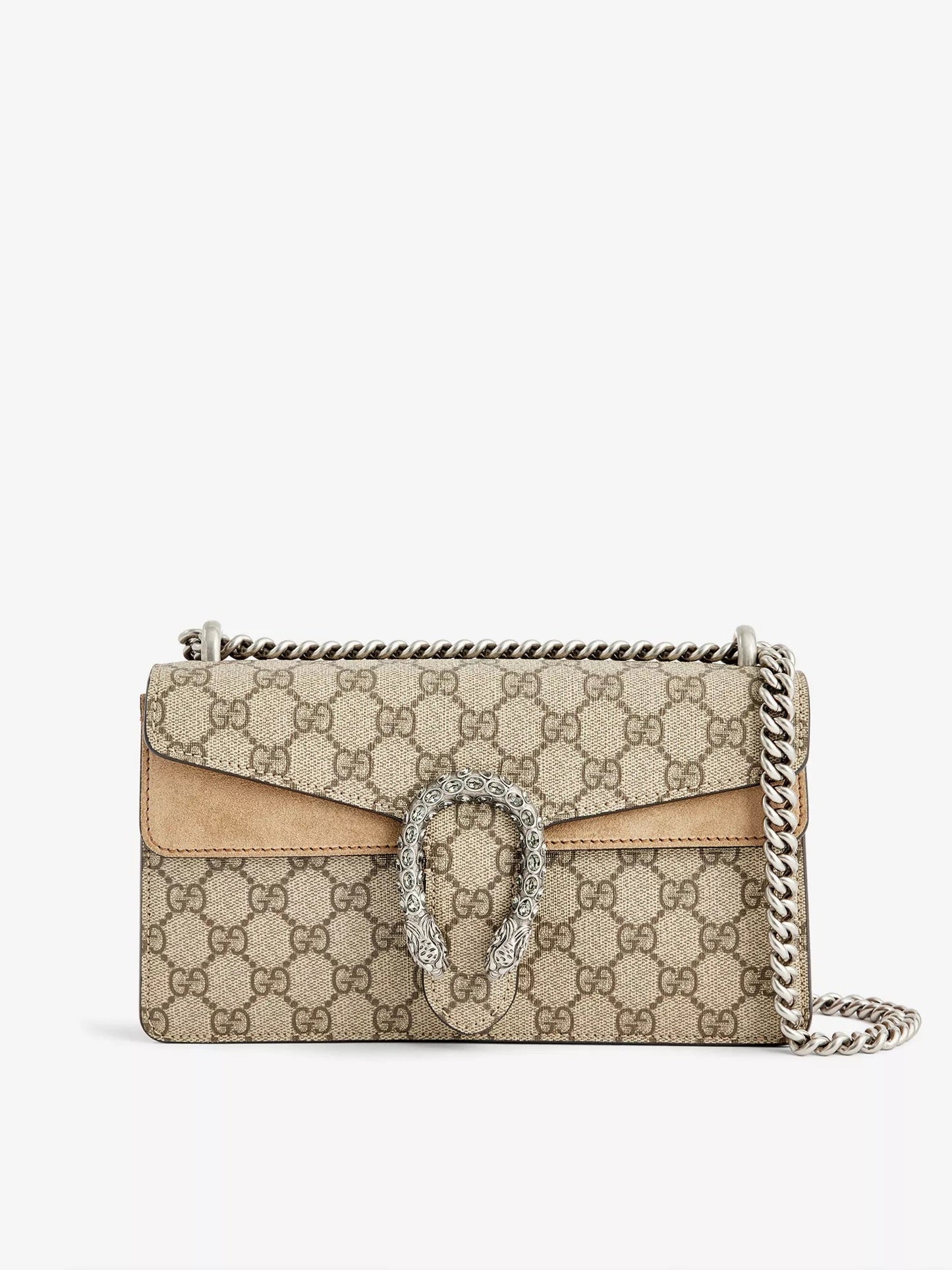 GUCCI GG SUPREME DIONYSUS SUEDE TRIM SMALL SHOULDER BAG
