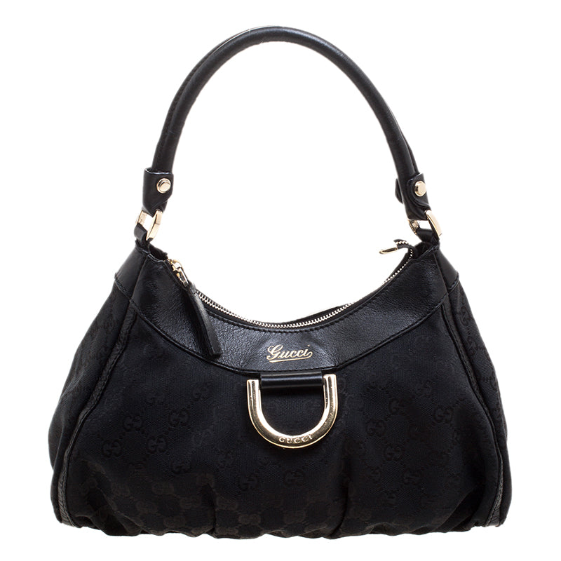 GUCCI GG Supreme Small D-Ring Hobo