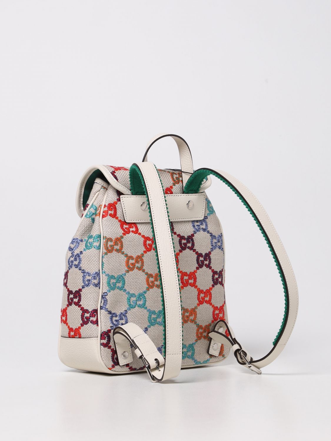 GUCCI GG EMBROIDERY BACKPACK