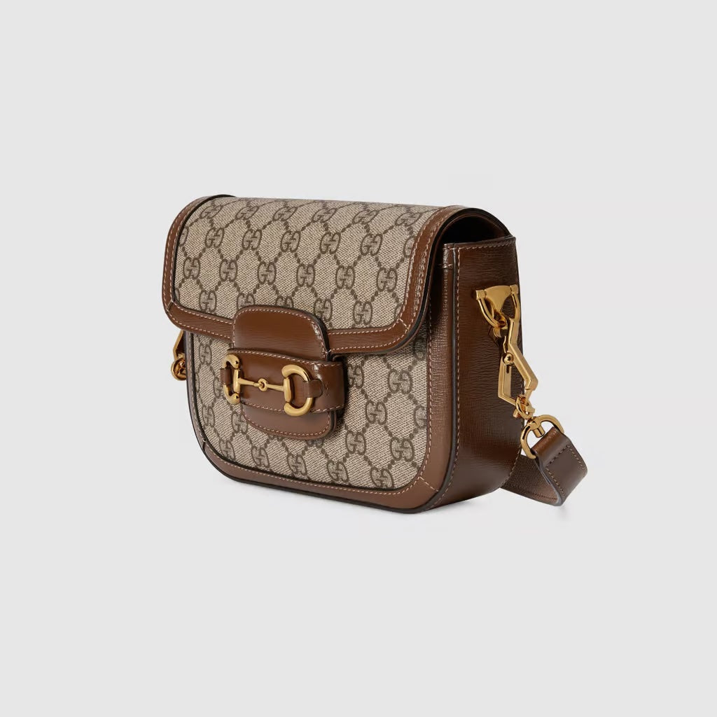 GUCCI GG HORSEBIT 1955 BAG WITH WEB STRAP
