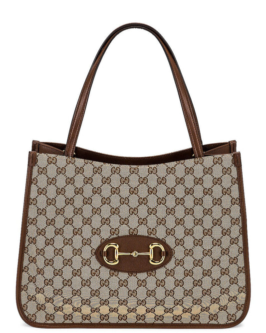 GUCCI GG HORSEBIT 1955 TOTE BAG
