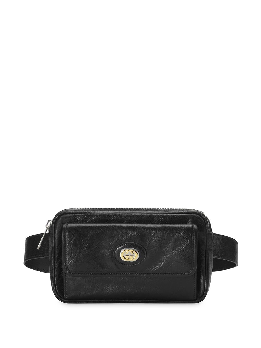 GUCCI  Leather Interlocking G Belt Bag