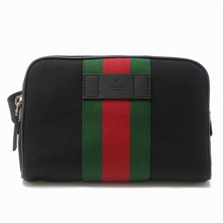 GUCCI GG WEB STRIPES CROSSBODY BELT BAG