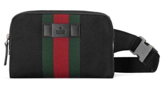 GUCCI GG WEB STRIPES CROSSBODY BELT BAG