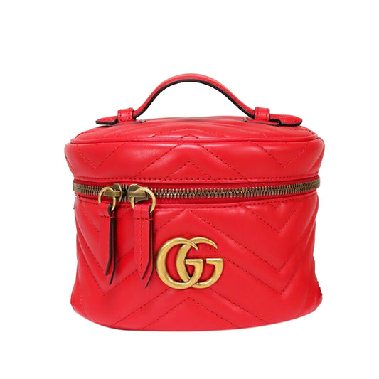 Gucci GG Marmont Leather Round Backpack