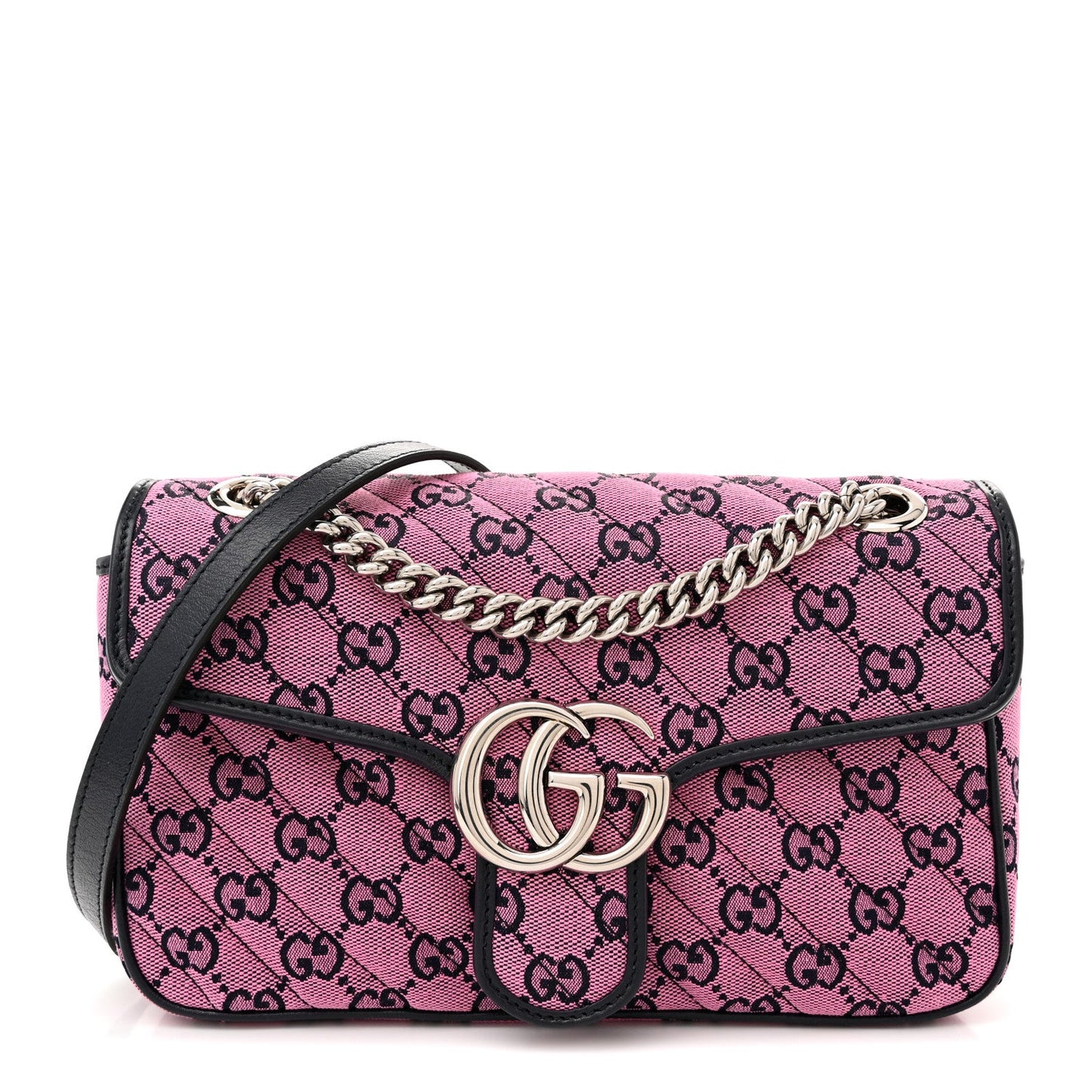 GUCCI GG MARMONT DIAGONAL MATELASSE SMALL SHOULDER BAG