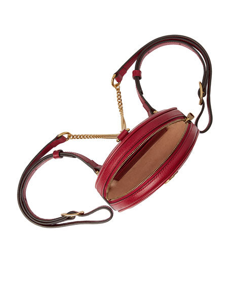 Gucci Ophidia Mini Round GG Flora Chain-Strap Backpack