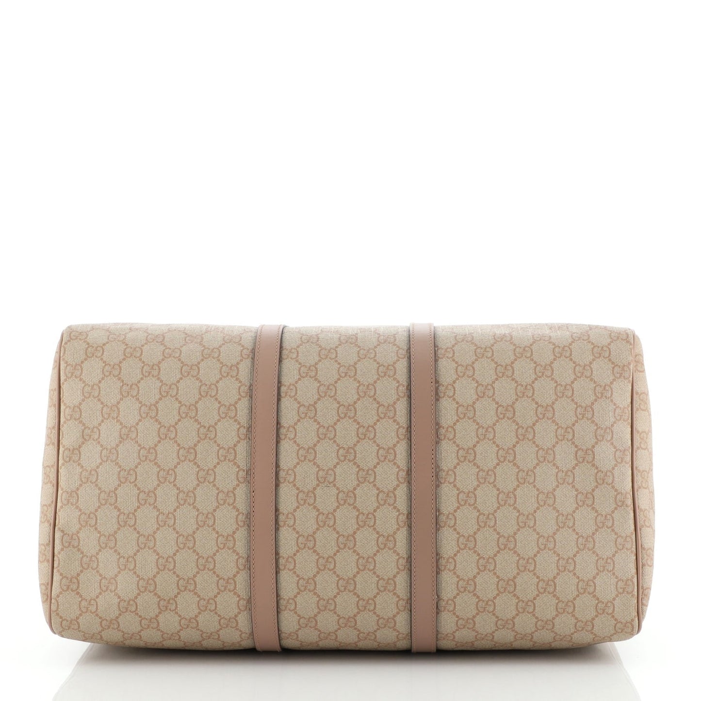 GUCCI GG SUPREME BOSTON CARRY-ON DUFFLE BAG BLUSH