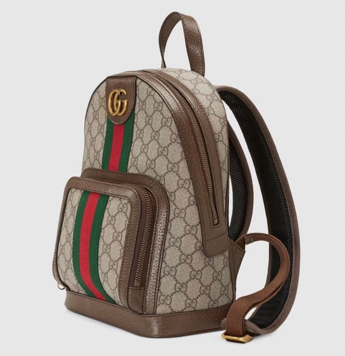 GUCCI GG WEB OPHIDIA SMALL BACKPACK
