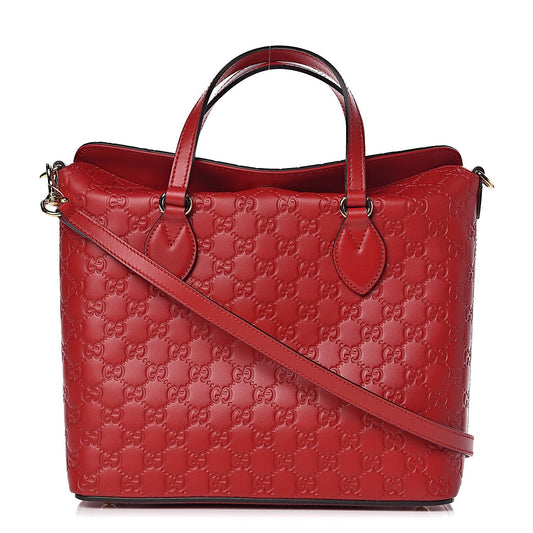GUCCI GUCCISSIMA LINEA A FOLDOVER TOTE BAG