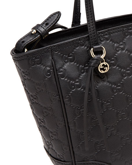 Gucci Guccissima Black Leather Tote