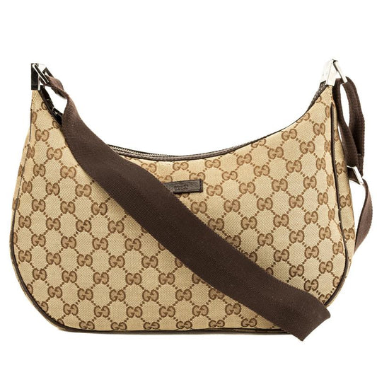Gucci GG Monogram Half Moon Crescent Messenger Bag