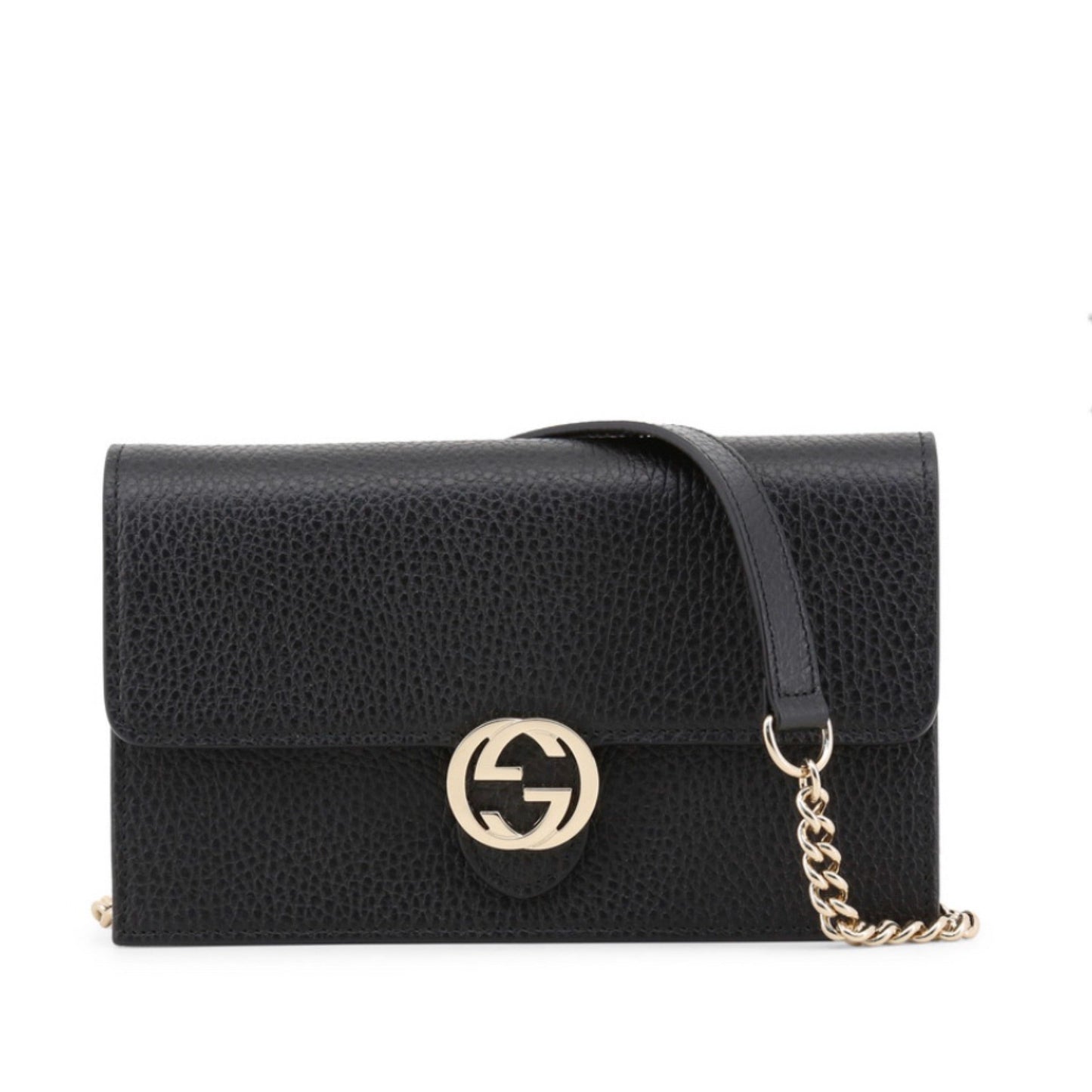 GUCCI Interlocking G Leather Cross Body Bag WOC