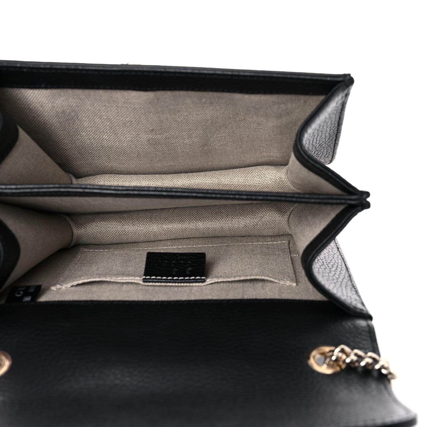 Gucci Black Interlocking GG Leather Crossbody Bag