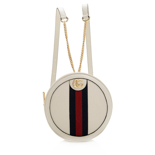 Gucci Leather Ophidia Round Mini Backpack - FINAL SALE