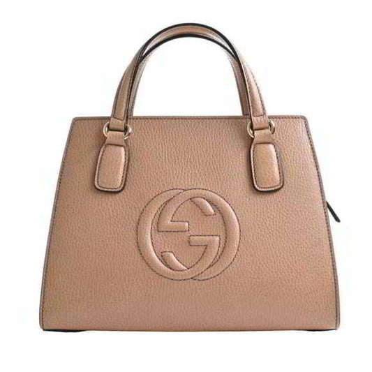 GUCCI SOHO CONVERTIBLE TOP HANDLE LEATHER BAG