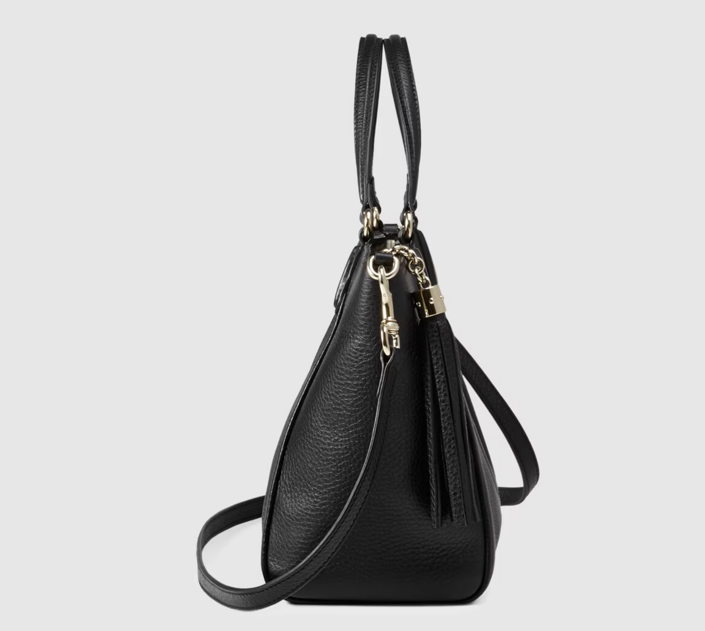GUCCI PEBBLED LEATHER TOP HANDLE SOHO BAG
