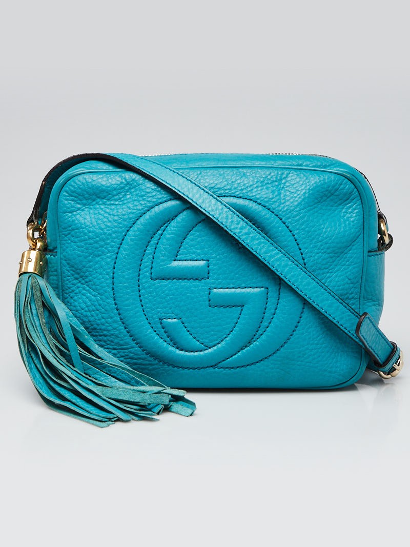 Gucci Soho Disco Bag Leather in Turquoise